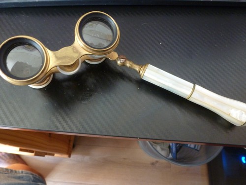 Antikes opernglas messing und - antikes, opernglas,