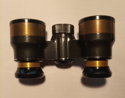 Vintage opernglas lederetui - opernglas,